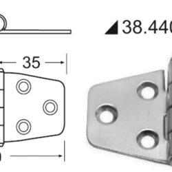 Cerniera standard 70x38 mm